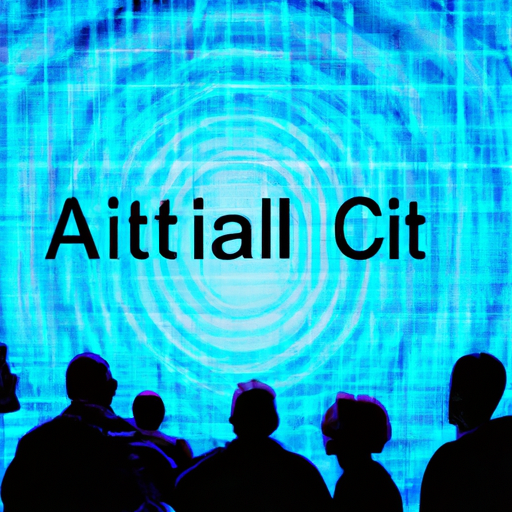 תמונה הממחישה קבוצת אנשים החוקרים בינה מלאכותית על מסך דיגיטלי גדול