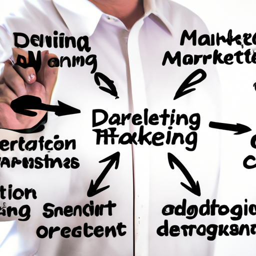 תמונה של בעל עסק המתאר את צרכי השיווק הדיגיטלי שלו